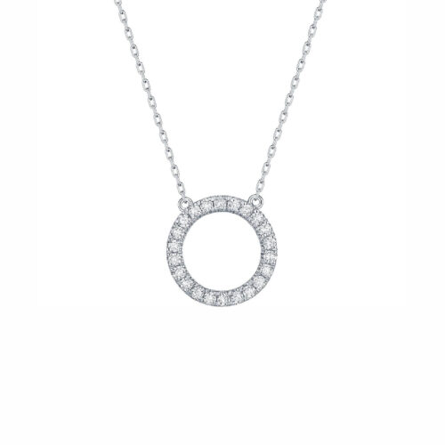 Silver 925 Necklace Round