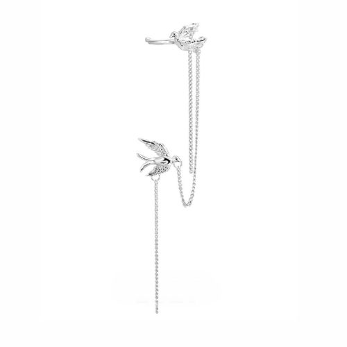 Silver 925 Earring-cuff Birds