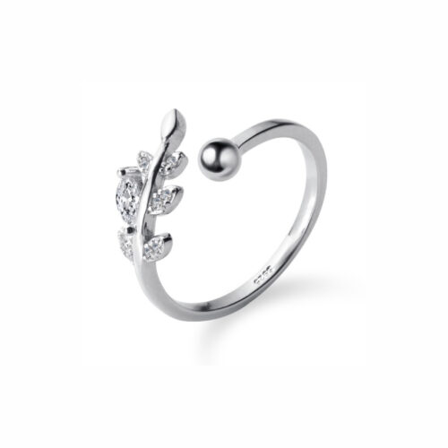 Silver 925 Ring Leaf