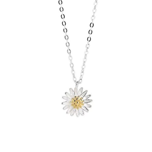 Silver 925 & gold-plated Necklace Flower